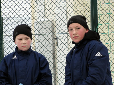 treningi pi�karskie  w Barlinku na dworze - gierky