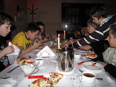 treningi pi�karskie  w Barlinku - stolowka